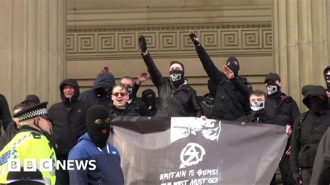 Arrests After North West Infidels And Anti Fascist Groups Clash BBC News