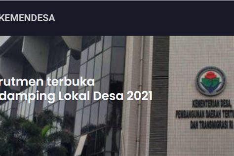 Jadwal Rekrutmen PLD Kemendesa 2021 Berikut Tahapan Jika Peserta Lolos