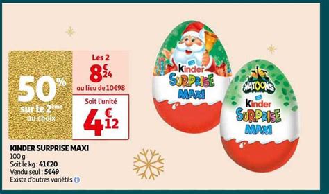 Promo Kinder Surprise Maxi Chez Auchan Icatalogue Fr