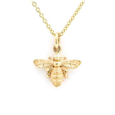 Mini Bee Pendant Solid 9ct Yellow Gold Lydia S Bees