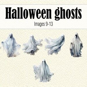 Halloween Ghost Clipart, Ghost Face PNG, Scary PNG, Halloween Graphics ...