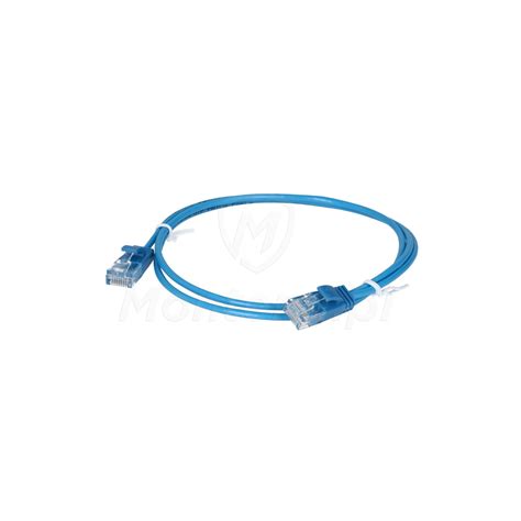 Niebieski patchcord UTP 6 dł 1m