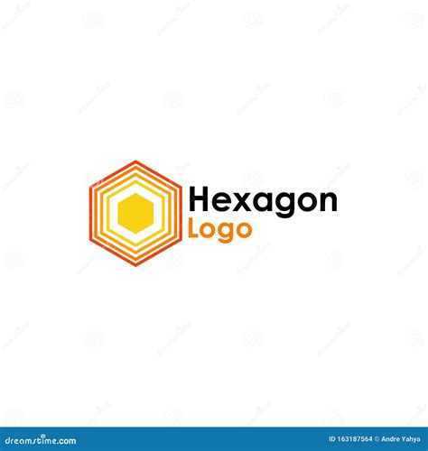 Hexagon Logo Template Design Vector Icon Illustration Stock