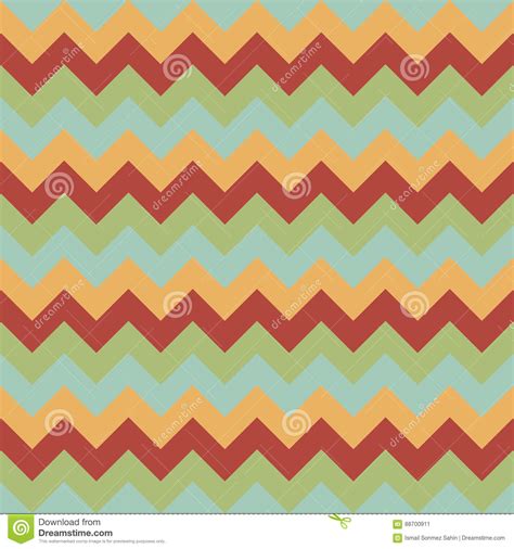 Chevron Pattern Seamless Vector Arrows Geometric Design Colorful Orange