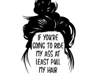 If You Re Gonna Ride My Ass At Least Pull My Hair Vinyl Etsy