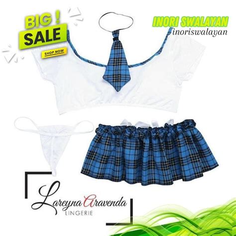 Jual G String Seksi Model Set Baju Seksi Lingerie G String Seksi Model Costume Naughty Student