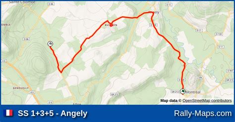 Ss Angely Stage Map Rallye R Gional Du Pays Avallonnais