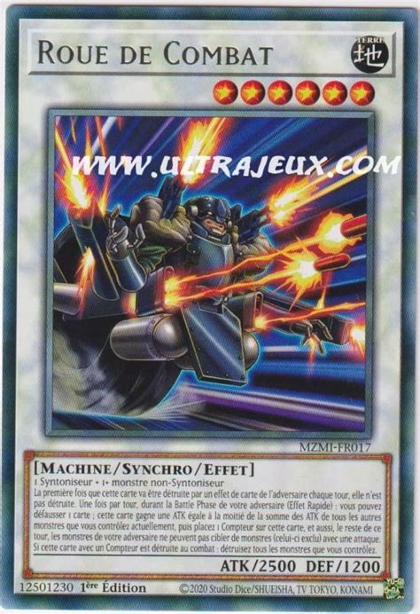 Carte Yu Gi Oh Roue De Combat MZMI FR017