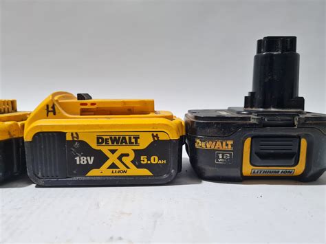 Lot Five Dewalt Tool Batteries