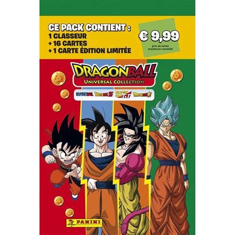 Jeu De Cartes Dragon Ball Universal Collection Starter Pack Panini