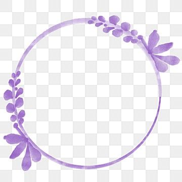 Lavender Border PNG Picture Lavender Border Purple Round Flower Border