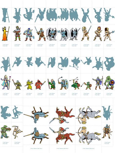 Cutout Printable Dandd Paper Miniatures