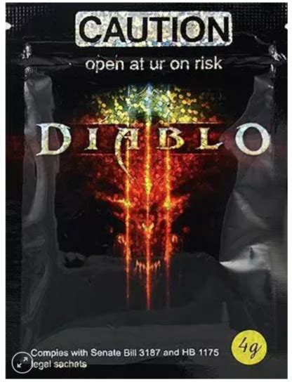 Caution Diablo Herbal Incense 4g For Sale K2 Spice Official Shop