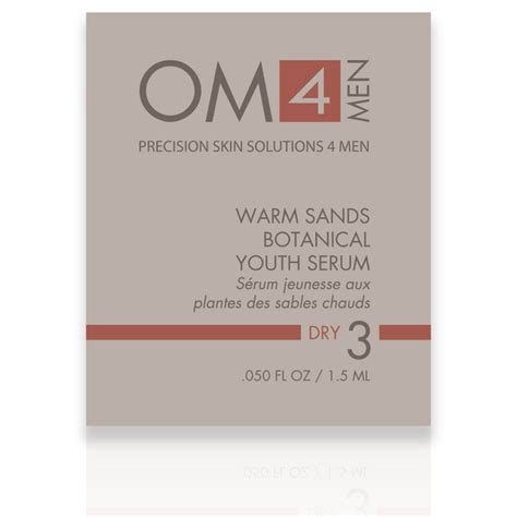 Organic Male Om4 Dry Step 3 Serum Warm Sands Botanical Youth Serum