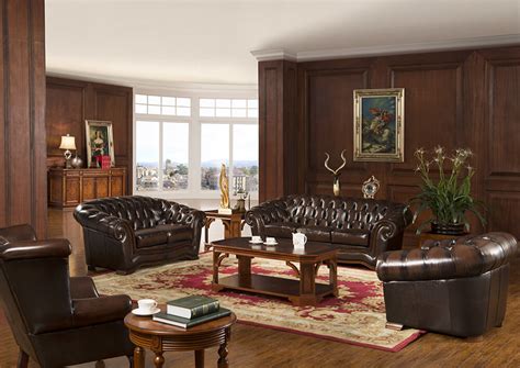 Wood Frame Leather Sofa Set | Cabinets Matttroy