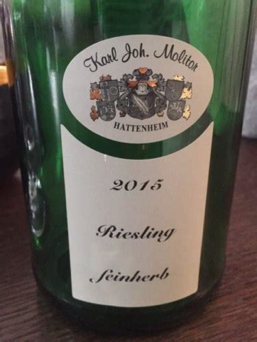 Karl Joh Molitor Riesling Feinherb Vivino Us