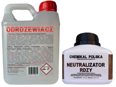 Neutralizator Rdzy Odrdzewiacz do stali i żeliwa CHEMIKAL POLSKA