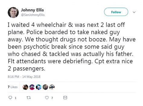 Naked Man Rampages The Aisles On An Alaska Airlines Flight R