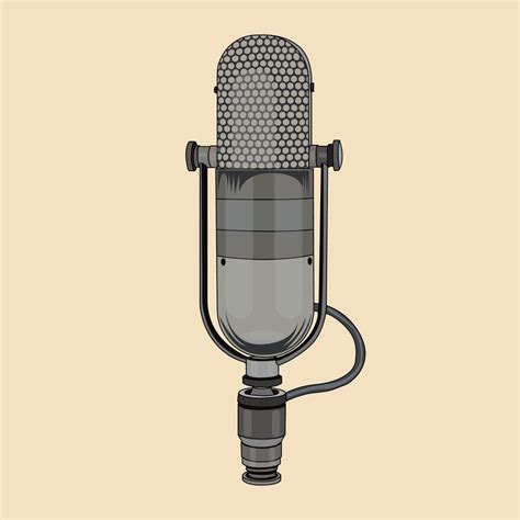 Vintage Microphone Vector Retro Microphone Stock Illustration 14499220