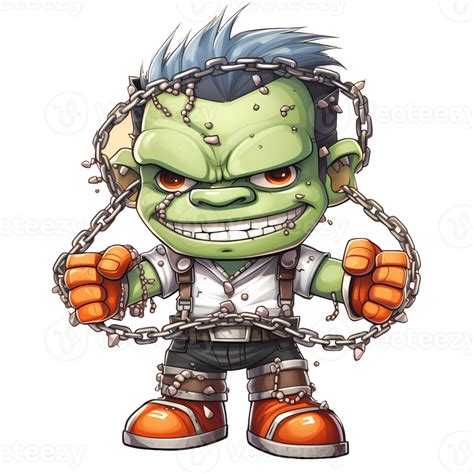 Cute Cartoon Halloween Zombie Clipart Ai Generative 27237659 Png