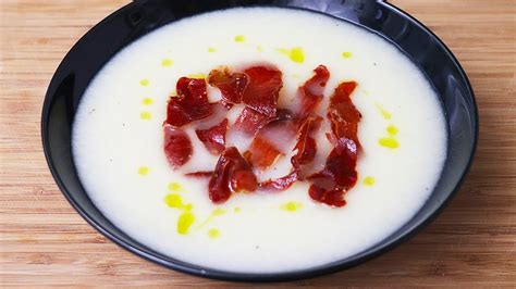 Crema fría de melón con jamón Receta con MyCook Touch para el verano