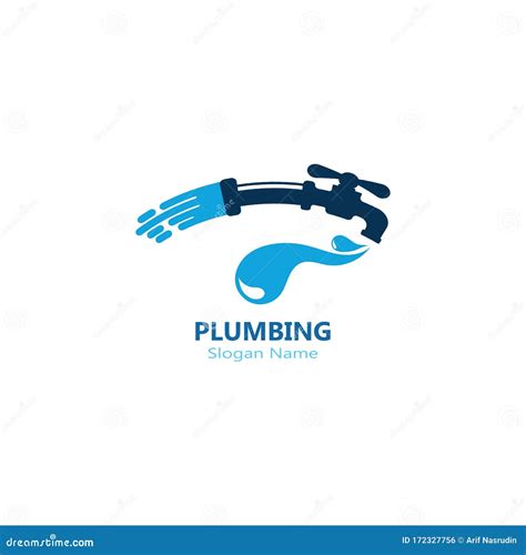 Plumbing Logo Vector Template Illustration Icon Design Stock