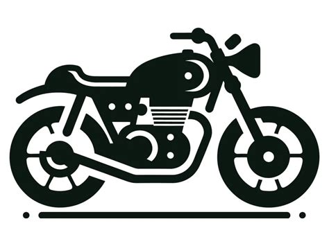 Black Motorcycle Logo Template PNG vector in SVG, PDF, AI, CDR format