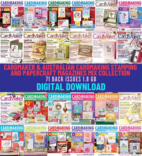 Cardmaker Australian Cardmaking Stamping And Papercraft Magazines Mix