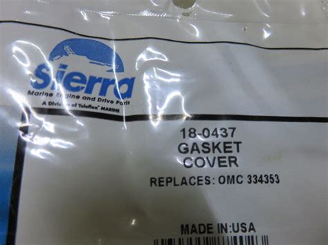 T33 Sierra Marine 18 0437 Cover Gasket OEM New Factory Boat Parts EBay