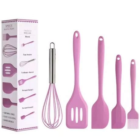 5Pcs Set Silicone Cooking Tool Sets Kitchen Utensils Set Include Egg