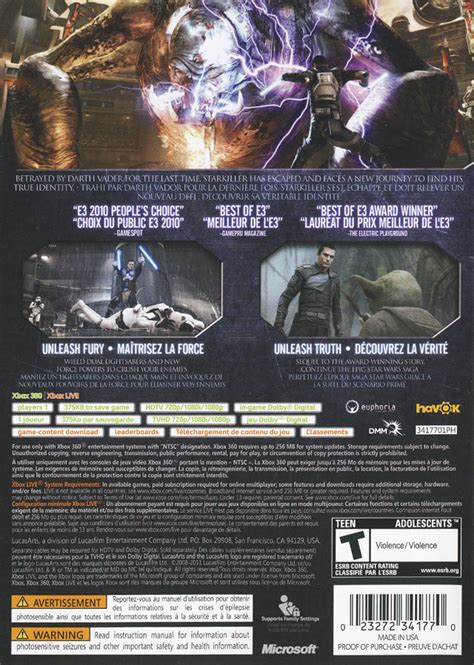 Star Wars The Force Unleashed Ii Box Shot For Ds Gamefaqs