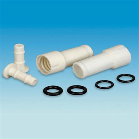 White Shower Hose Connector Pennine Leisure Supplies