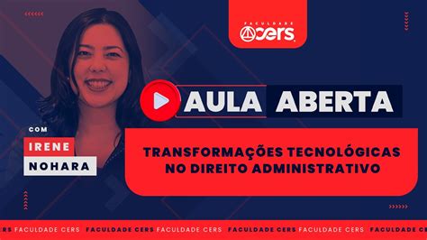 P S Cers Transforma Es Tecnol Gicas No Direito Administrativo