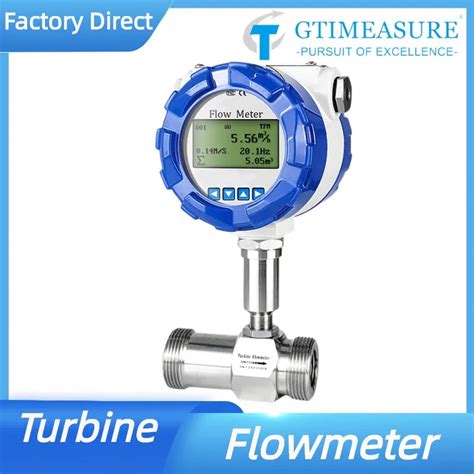 High Accuracy Turbine Flow Meter Lcd Digital Display Ss304 Flowmeter 4