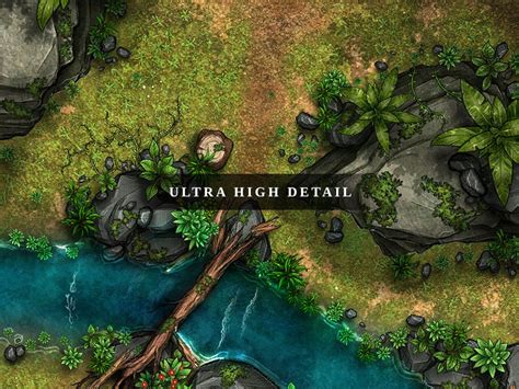 X2 Jungle Temple And Jungle Path Digital Battlemap Dnd Battle Map