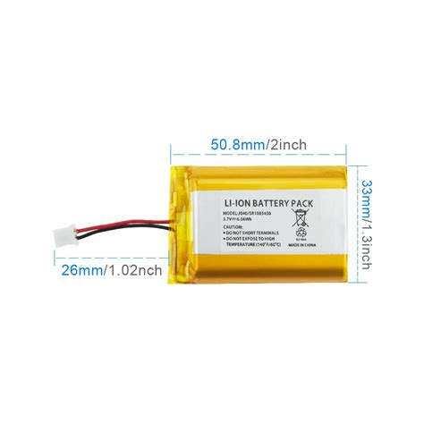 1800mah 3.7v 103450 Lithium Battery With Pcb And Connector - Buy 103450 ...