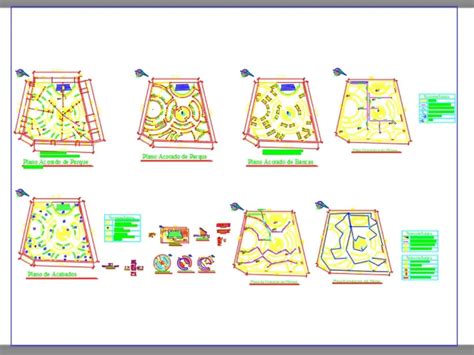 Diseno De Un Parque En Autocad Librería Cad