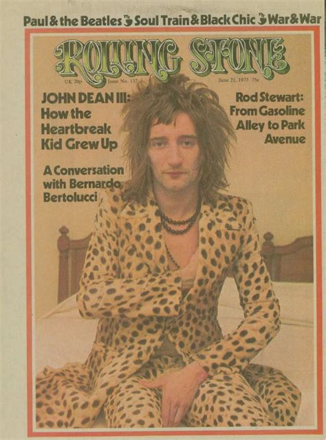 Rod Stewart on the cover of Rolling Stone, June 21, 1973. 51 years ago ...