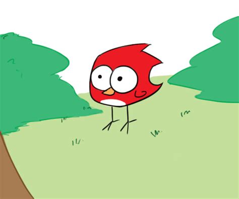 Confused red bird by waterbits on deviantART