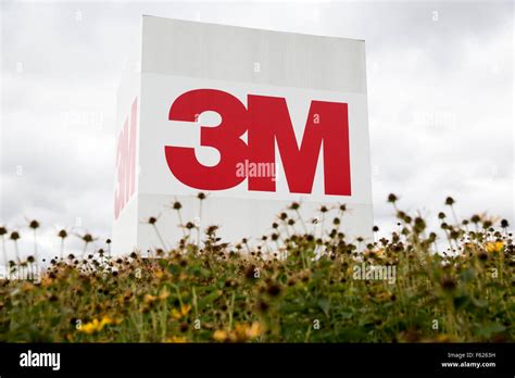 A logo sign outside of the headquarters of the 3M Company in St. Paul ...