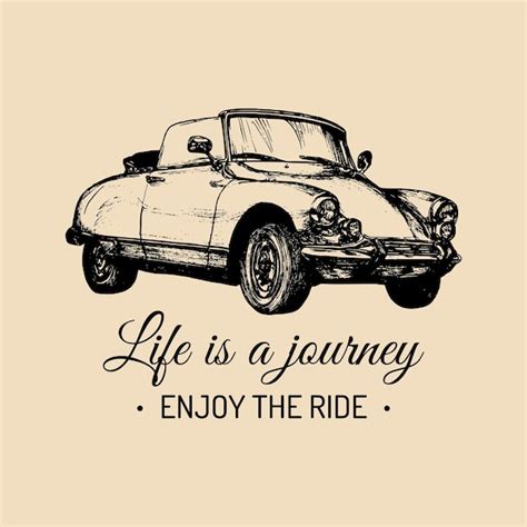 Premium Vector Life Is A Journey Enjoy The Ride Vector Typographic