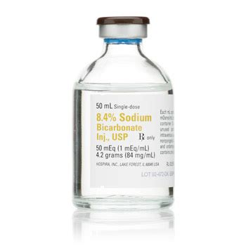 Sodium Bicarbonate, 8.4%, 1 mEq / mL 50 mL Single Dose Vial ...