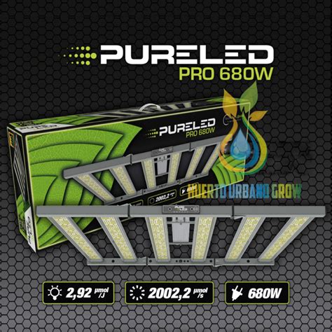 Luminarias Para Cultivo Pure Led Pro Huerto Urbano Grow