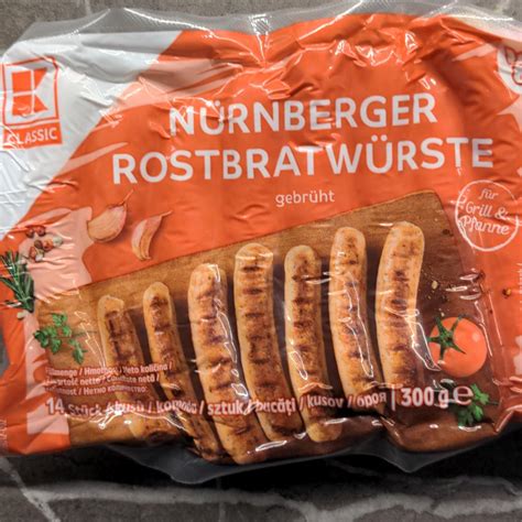 Delikatess N Rnberger Rostbratw Rste K Classic Kalorie Kj A Nutri N