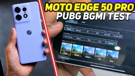 MOTO EDGE 50 PRO BGMI TEST 60 FPS MOTO EDGE 50 PRO PUBG MOBILE TEST