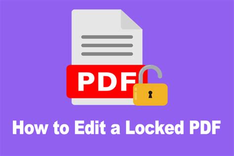 How To Edit A Locked Pdf On Windows