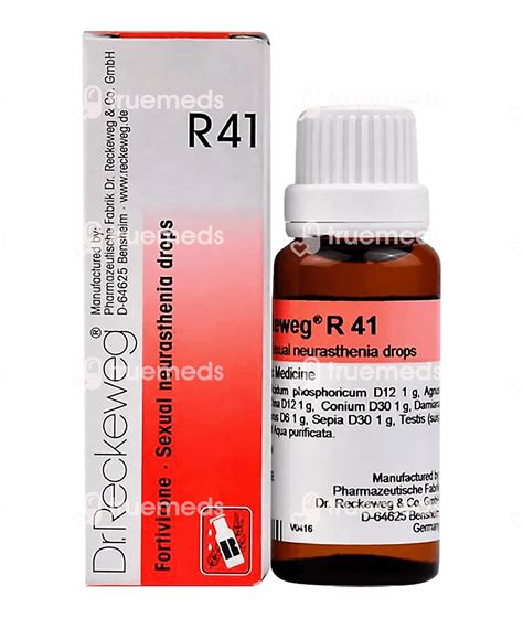 Dr Reckeweg R41 Sexual Neurasthenia Drop 22 Ml Uses Side Effects