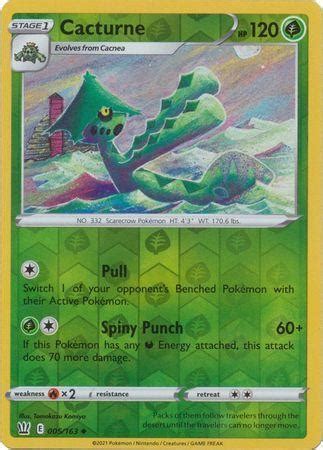 Cacturne 5 163 Uncommon Reverse Holo Playset