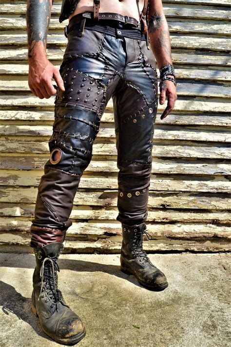 Leather Scenesick Patchwork Post Apocalyptic Wasteland Warrior Etsy