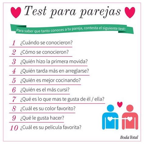 Test Para Parejas Te Le Mides